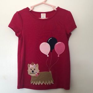 2 Gymboree Girls appliqué tops